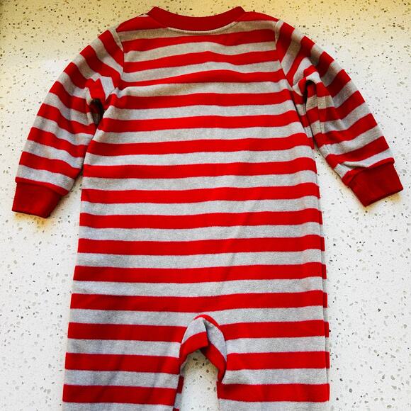 3/$12 18 Month Santa Fleece Footed Pajamas - Picture 3 of 6